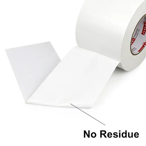 Miniatura 9 de JIALAI HOME Cinta adhesiva blanca de 4 pulgadas, grado industrial 4 pulgadas x 55 yardas (164 pies), 9 mil de alta resistencia, impermeable, fuerte