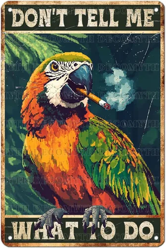 Miniatura 21 de Letreros de hojalata vintage con texto en inglés «Be Kind to Your Mind», letrero de colibrí, hippie, bohemio, arte de pared para mujeres, hogar