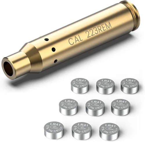 Miniatura 13 de Feyachi Bore Sight 9MM/223 5.56/12GA Punto Rojo Laser Zeroing Bore Sighter Pistola Laser Boresighter con 3 Juegos Latón