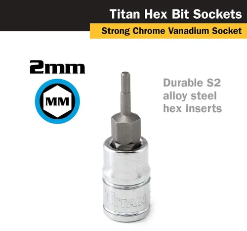 Miniatura 2 de Titan 15602 1/4-Inch Drive x 0.079 in Hex Bit Socket