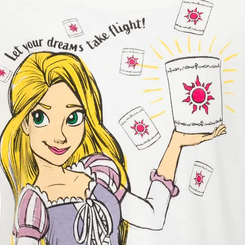 Miniatura 7 de Disney Princess Moana Rapunzel Snow White Encanto Raya - Paquete de 3 camisetas cruzadas para niñas pequeñas y grandes