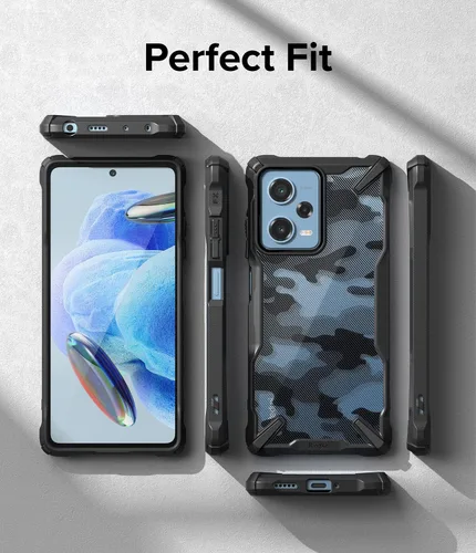 Miniatura 9 de Ringke Fusion-X [Diseño militar] Compatible con Redmi Note 12 Pro y funda Xiaomi Poco X5 Pro 5G, cubierta trasera dura de camuflaje a prueba