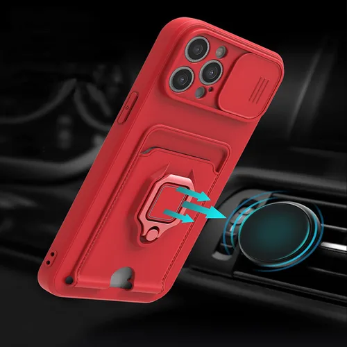 Miniatura 4 de Funda con correa cruzada para Samsung Galaxy S22 Ultra 5G con tarjetero y soporte de anillo magnético, cordón ajustable de silicona a prueba de Negro