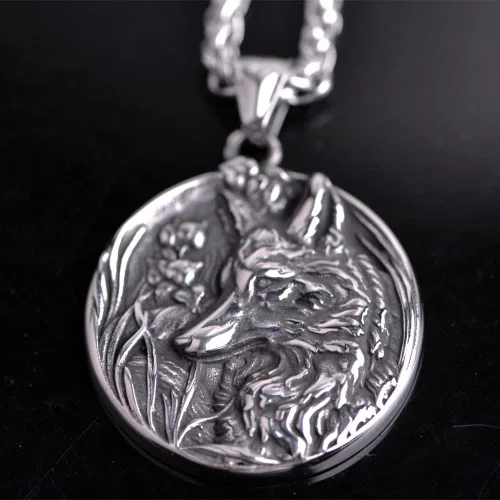 Miniatura 2 de Collar vikingo nórdico para hombre, brújula vegvisir, collar original de talismán, 1 ud
