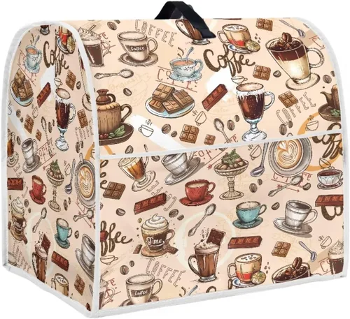 Miniatura 14 de Funda para batidora de pie de mármol azul compatible con mezclador de cocina de 6 a 8 cuartos de galón, cubierta antipolvo, lavable, ajuste