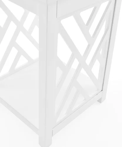 Miniatura 9 de Alaterre Furniture Coventry - Mesa auxiliar de madera con bandeja y estante inferior