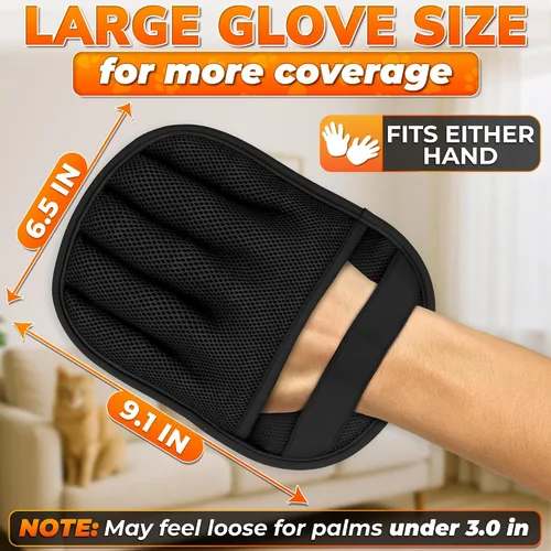 Miniatura 4 de Cat Hair Remover Glove – Electrostatic Five-Finger Fur Remover for Cats & Dogs, Reusable Polyester Glove 9.25"x6.69" for Couch, Carpet, Car Seat