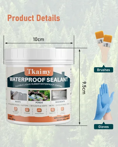 Miniatura 9 de Tkaimy Agente de recubrimiento impermeable invisible transparente, sellador impermeable líquido de 17 onzas, sellador de agua transparente