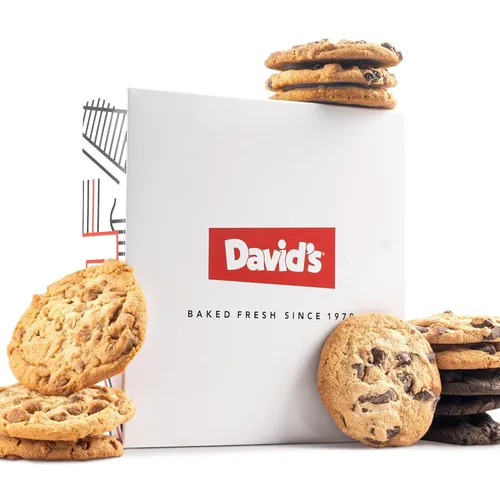 Miniatura 8 de David's Cookies Brownies surtidos en caja de cartón Disfruta de nuestros deliciosos, ideales para compartir bocadillos de brownie recién horneados