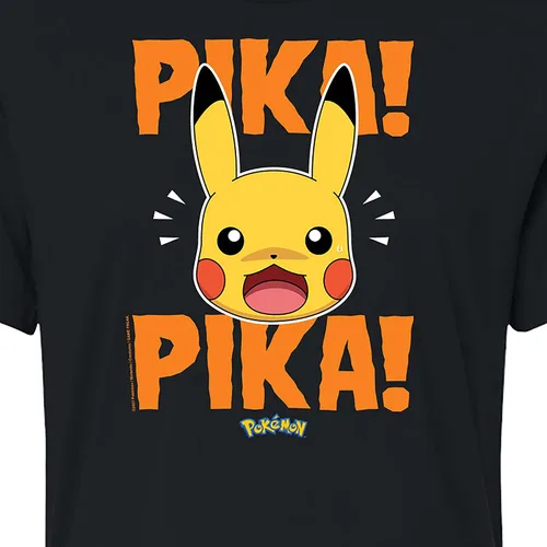 Miniatura 3 de HYBRID APPAREL - Pokémon - Pika Pika Scared - Camiseta recortada de mezcla de algodón para jóvenes