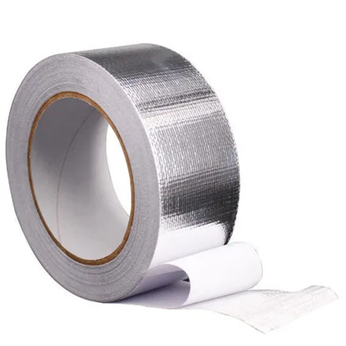 Miniatura 7 de Cinta de papel de aluminio de tela de fibra de vidrio, cinta autoadhesiva ignífuga a prueba de fugas de alta temperatura, cinta adhesiva de lámina
