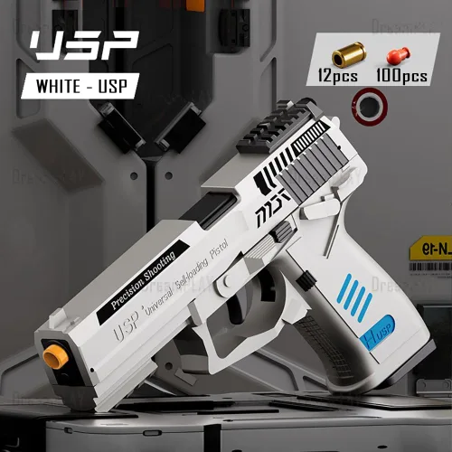 Miniatura 3 de Dreamplay Balas de juguete de repuesto, 100 balas y 6 accesorios de pistola de juguete de concha