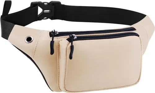 Miniatura 29 de Kamo Fanny Pack, Riñonera Mochila Impermeable Durable Poliéster Pequeño para el aire libre Ligero bolsa cruzada, bolso de día para Mujeres Hombres