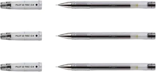 Miniatura 7 de Pilot G - Tec C4 Gel Microtip Rollerball 0.016 in (bolígrafo individual) - Negro