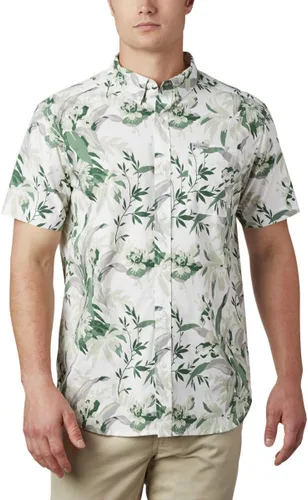 Miniatura 34 de Columbia - Camisa de manga corta para hombre Rapid Rivers con estampado, con cómodo elástico Colegial Navy Outback