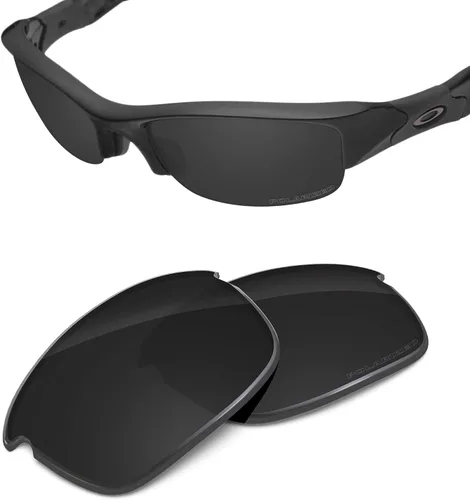 Miniatura 2 de Lentes de repuesto compatibles con Oakley Flak Jacket Flak Jacket Asian Fit (AF) polarizadas grabadas