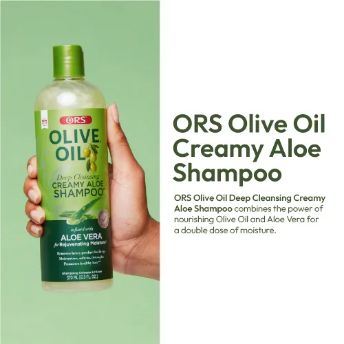 Miniatura 3 de ORS Champú cremoso de aloe con aceite de oliva con infusión de Aleo Vera 12.5 onzas