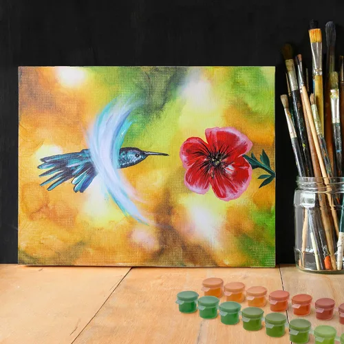 Miniatura 6 de U.S. Art Supply Juego de pintura acrílica, kit de pintura de 80 colores para lienzo, madera, roca y manualidades, pinturas artísticas no tóxicas