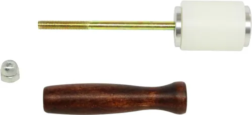 Miniatura 5 de Martillo de tallado de cuero de 8 pulgadas, martillo de nailon con mango de madera, mazo de tallado para manualidades, estampado y costura