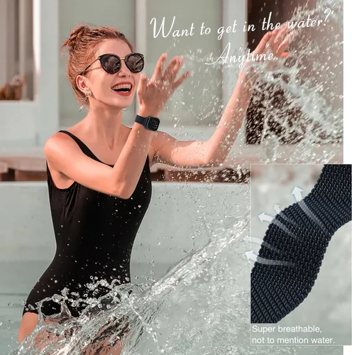 Miniatura 6 de BELONGME Paquete de 3 correas de malla en bucle compatibles con Apple Watch para mujeres y hombres 40mm 41mm 38mm 42mm 44mm 45mm 49mm 46mm Series 11