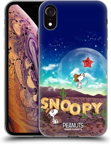 Miniatura 161 de Head Case Designs Funda de gel con licencia oficial de Peanuts Nebula Cactus Needles Snoopy Space Cowboy [protección de grado militar] compatible