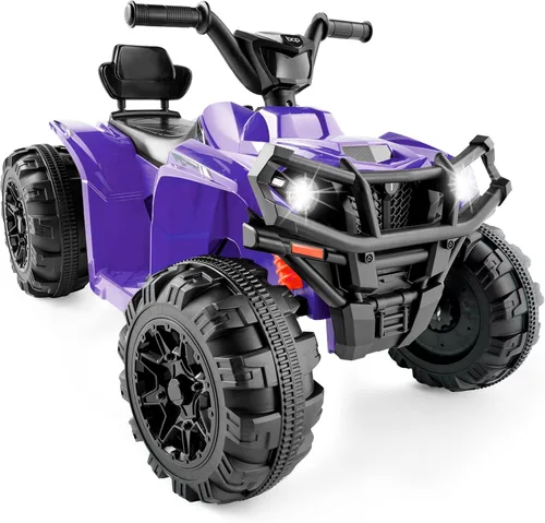 Best Choice Products ATV eléctrico de 12V para niños montable, juguete de coche cuatriciclo de 4 ruedas con audio Bluetooth, velocidad máxima de 2.4