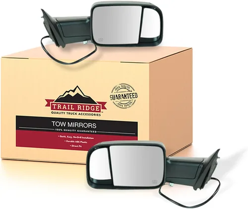Miniatura 18 de Trail Ridge Juego de espejos de remolque de 2 piezas para el lado del conductor y del pasajero compatible con Ford F-150 FO1320479 FO1321479