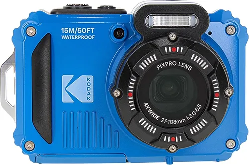 Miniatura 2 de KODAK PIXPRO WPZ2 - Cámara digital para vlogging con WiFi, resistente al agua, a prueba de golpes, a prueba de polvo, 16 MP (azul) con tarjeta