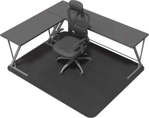 Tapete para silla de oficina para suelos duros, antideslizante, resistente para debajo del escritorio, para suelos de madera, 51 x 63 pulgadas,