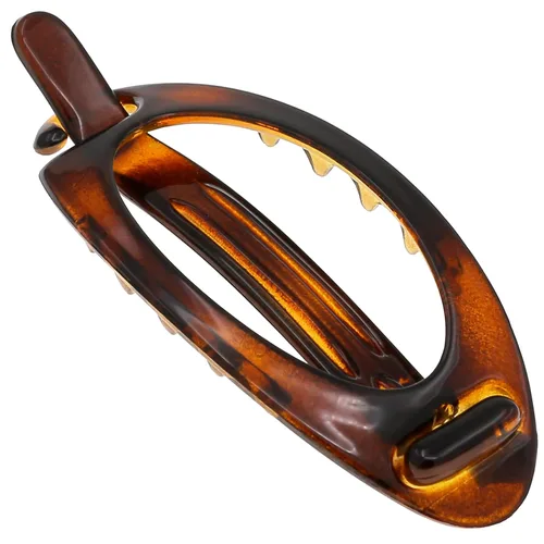 Miniatura 9 de Camila Paris CP2320 - Pinza de pasador de pelo francés, soporte flexible para cola de caballo sin piezas metálicas, pinzas de agarre fuerte