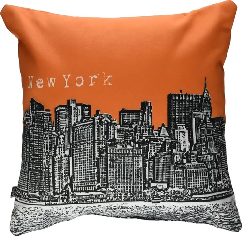 Miniatura 11 de Negar diseños Pájaro Ave Nueva York Naranja Throw Pillow
