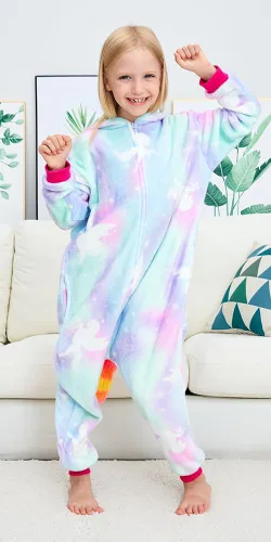 Miniatura 3 de Pijama unisex de unicornio para niños, disfraz de Halloween