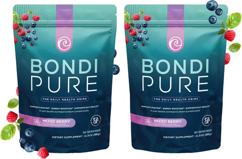 Miniatura 14 de Bondi Pure - Bebida diaria de salud y desintoxicación - Promueve la salud intestinal y el apoyo energético durante una limpieza o ayuno intermitente