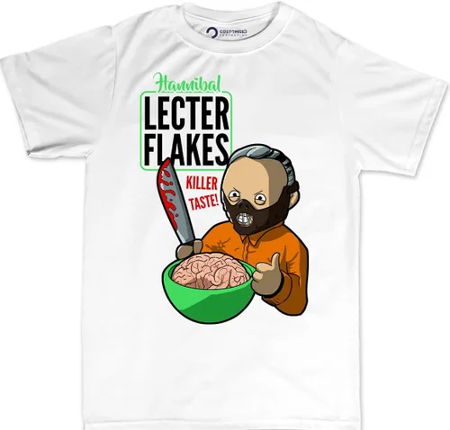 Miniatura 10 de Funny Hannibal Lecter Flakes - Camiseta de cereales Killer Taste para hombre - Merch Hannibal - Camiseta asesina de cereales - Merch