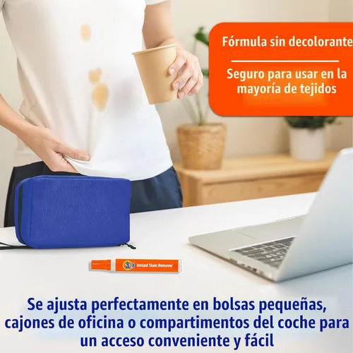 Miniatura 4 de Tide Quitamanchas para Ropa, Pluma Para Llevar, Removedor Instantáneo de Manchas para Ropa, Tamaño de Viaje y Bolsillo, 1 Unidad