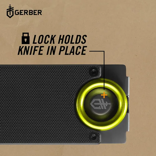 Miniatura 7 de Gerber Gear GDC - Clip para dinero con cuchillo de bolsillo pequeño, cuchillo de hoja fija de acero inoxidable y funda, regalos para hombres,