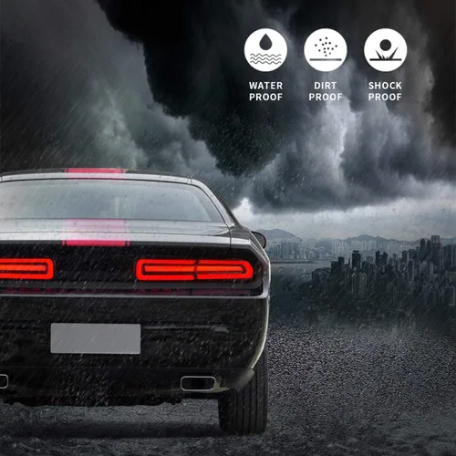 Miniatura 9 de VLAND - Luces traseras LED completas para Dodge Challenger Coupé 3ª generación 2008 2009 2010 2011 2012 2013 2014, con montaje de lámparas traseras