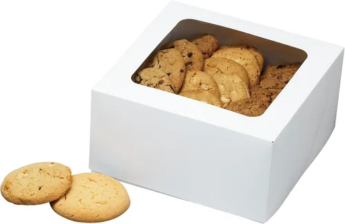 Miniatura 6 de Wilton Cajas blancas para dulces con ventanas, soportes perfectos para regalar y transportar mini pasteles o galletas caseras, 9 piezas