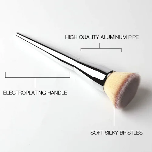 Miniatura 4 de Brocha de base de maquillaje con parte superior plana, Daubigny - gran brocha de polvo premium, brocha de maquillaje Kabuki duradera perfecta