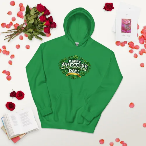 Miniatura 3 de Maydear Sudadera con capucha para hombre y mujer, diseño de trébol de la suerte