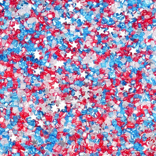 Miniatura 9 de Mezcla de estrellas con purpurina plateada comestible de lijado, chispas de azúcar comestible azul y morado para decoración de pasteles, azúcar