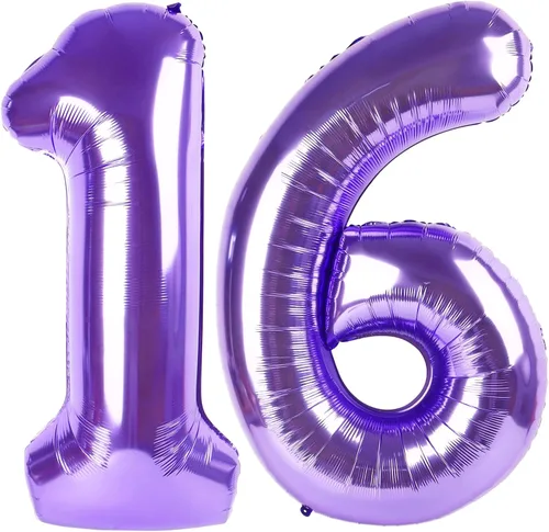 Miniatura 185 de Globos de números de 5 globos de 40 pulgadas, decoraciones de cumpleaños azules para niños y niñas, globos de números azul marino grandes