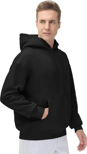 Miniatura 7 de THE GYM PEOPLE Sudadera con capucha de forro polar para hombre, ajuste holgado, ultra suave, con bolsillos