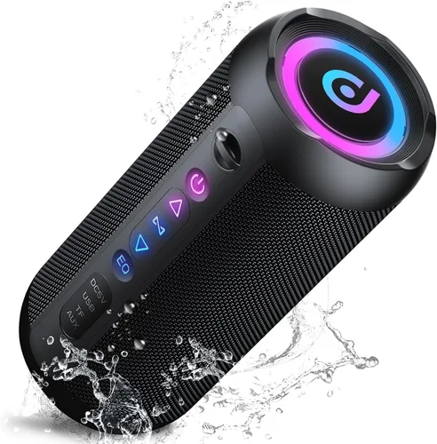 Altavoz Bluetooth portátil, altavoz Bluetooth 5.4, altavoz dual de 30 W, graves profundos, tiempo de reproducción de 30 horas, modo de 3