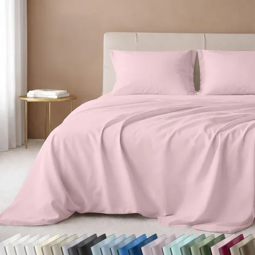 Miniatura 19 de California Design Den Juego de sábanas de lujo tamaño King - 100% algodón, 600 número de hilos, sábanas King de bolsillo profundo, ropa de cama