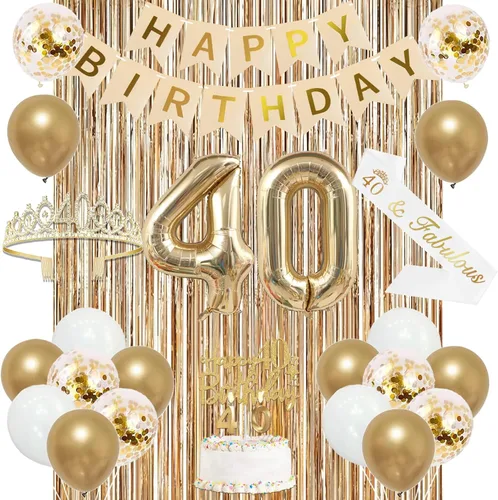 Miniatura 15 de Trgowaul Decoraciones de 9º cumpleaños para niñas, pancarta, banda y corona, decoración de pastel, globo de número 9, cortinas de flecos
