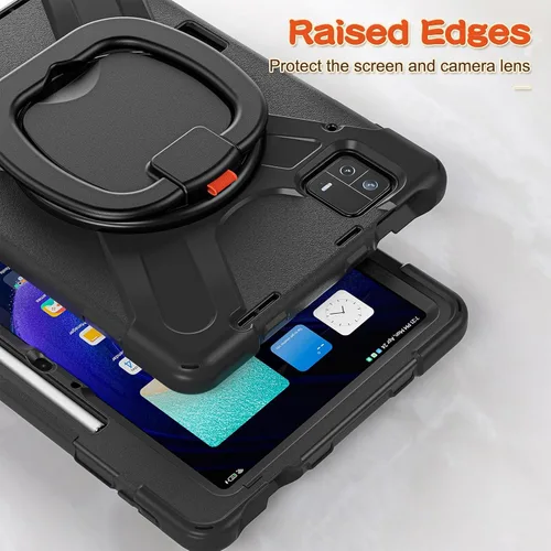 Miniatura 9 de Funda resistente para tablet, funda protectora multifunción con mango giratorio de 360 grados, correa de hombro extraíble para Mi Pad 6 6 Pro