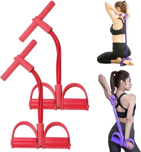 Miniatura 10 de Banda de resistencia elástica multifuncional para yoga, extractor de pedal de estiramiento mejorado 2026 con asas para entrenamiento de cuerpo