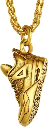 Richsteel Necklaces for Men Women FootballBasketballBoxing GlovesShoes Pendant Stainless Steel Hip Hop Sports Fan Jewelry