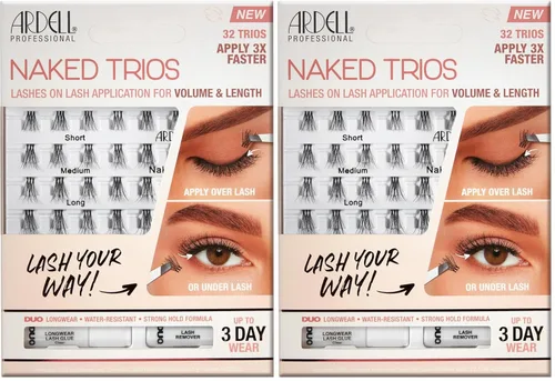 Miniatura 8 de Ardell Naked Lashes Trios Kit, 32 tríos, 1 paquete